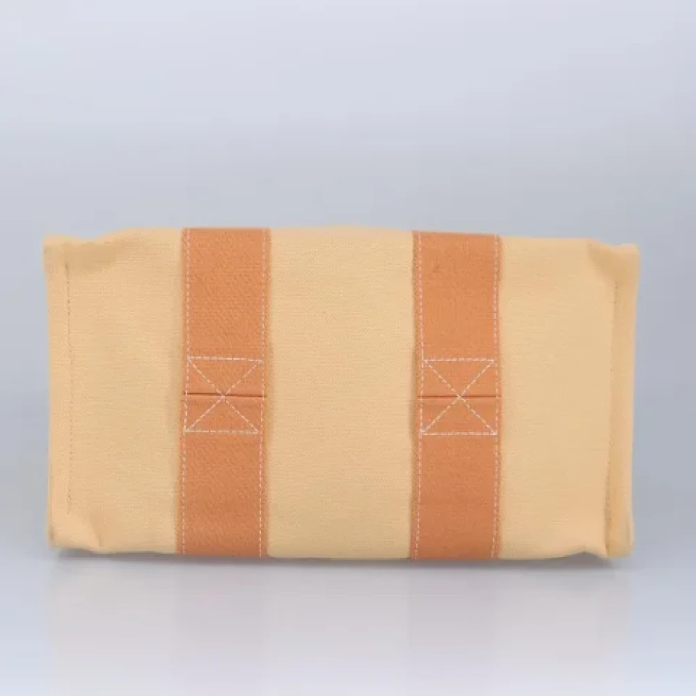 Hermès Vintage Pre-owned Canvas handbags Orange Dames