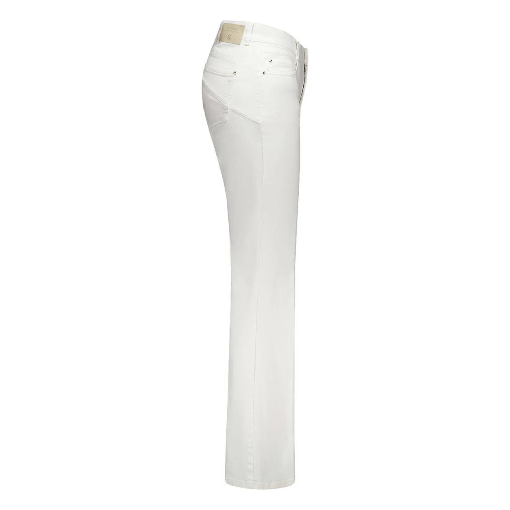 Gardeur Flared Bootcut Jeans White Dames