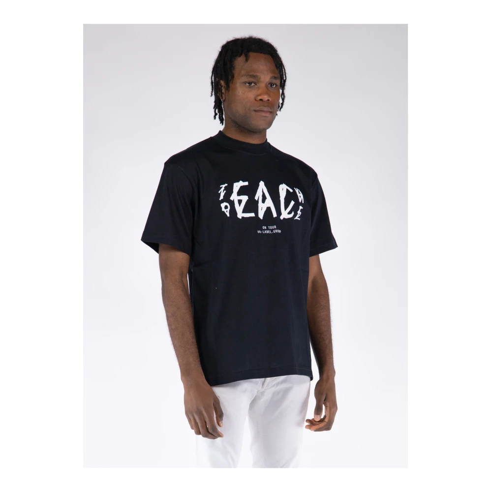 44 Label Group T-shirt met ronde hals Black Heren