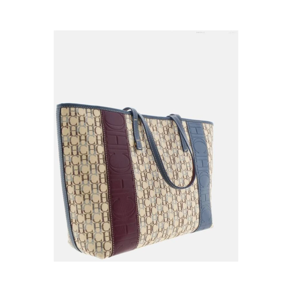 Carolina Herrera Traveler Maracaibo Shopping Tas met Zijstrepen Multicolor Dames