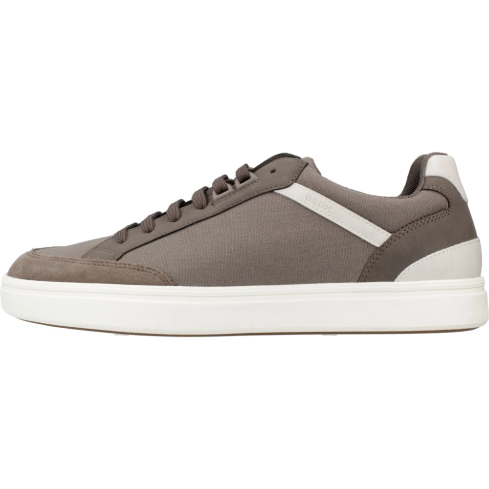 Geox Mannelijk Bruin Schoenen Heren, 43 Eu, Leer, Baltmoore Lage Sneakers