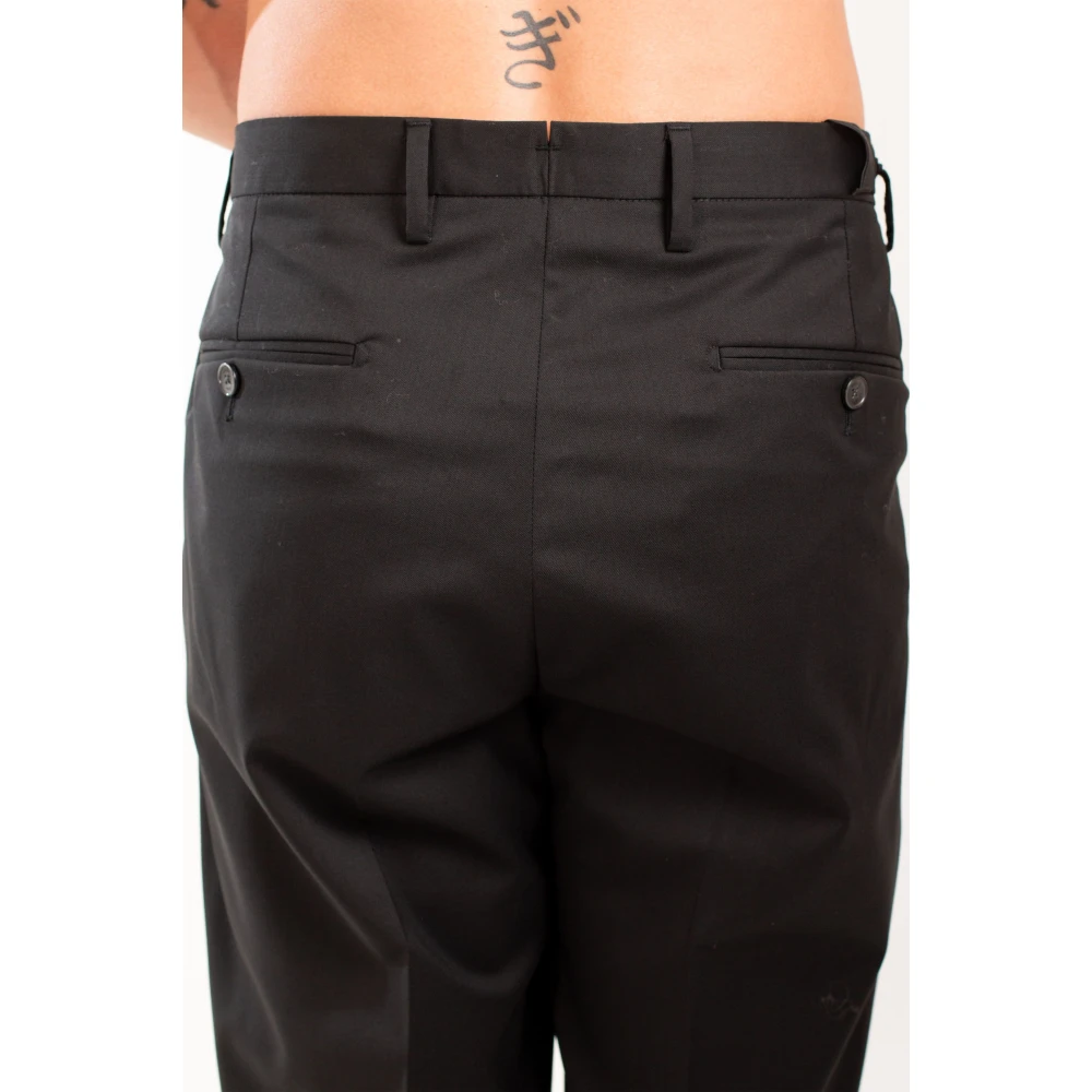Briglia Verfijnde wollen broek in Portobello-stijl Black Heren
