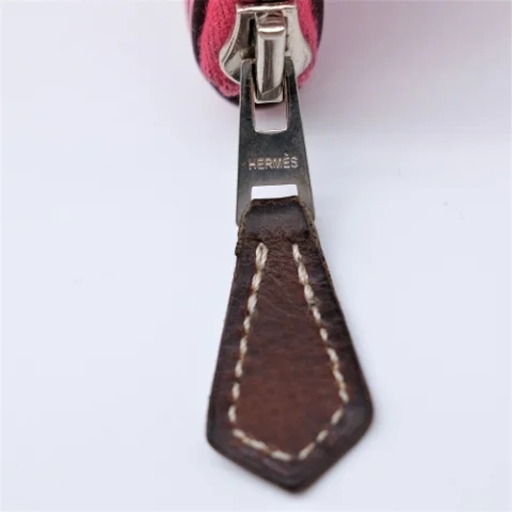 Hermès Vintage Pre-owned Canvas wallets Red Dames