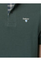 polo-en-coton-vert-avec-logo-brode