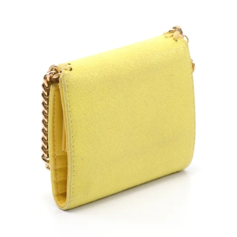 Stella McCartney Pre-owned Leather wallets Yellow Dames