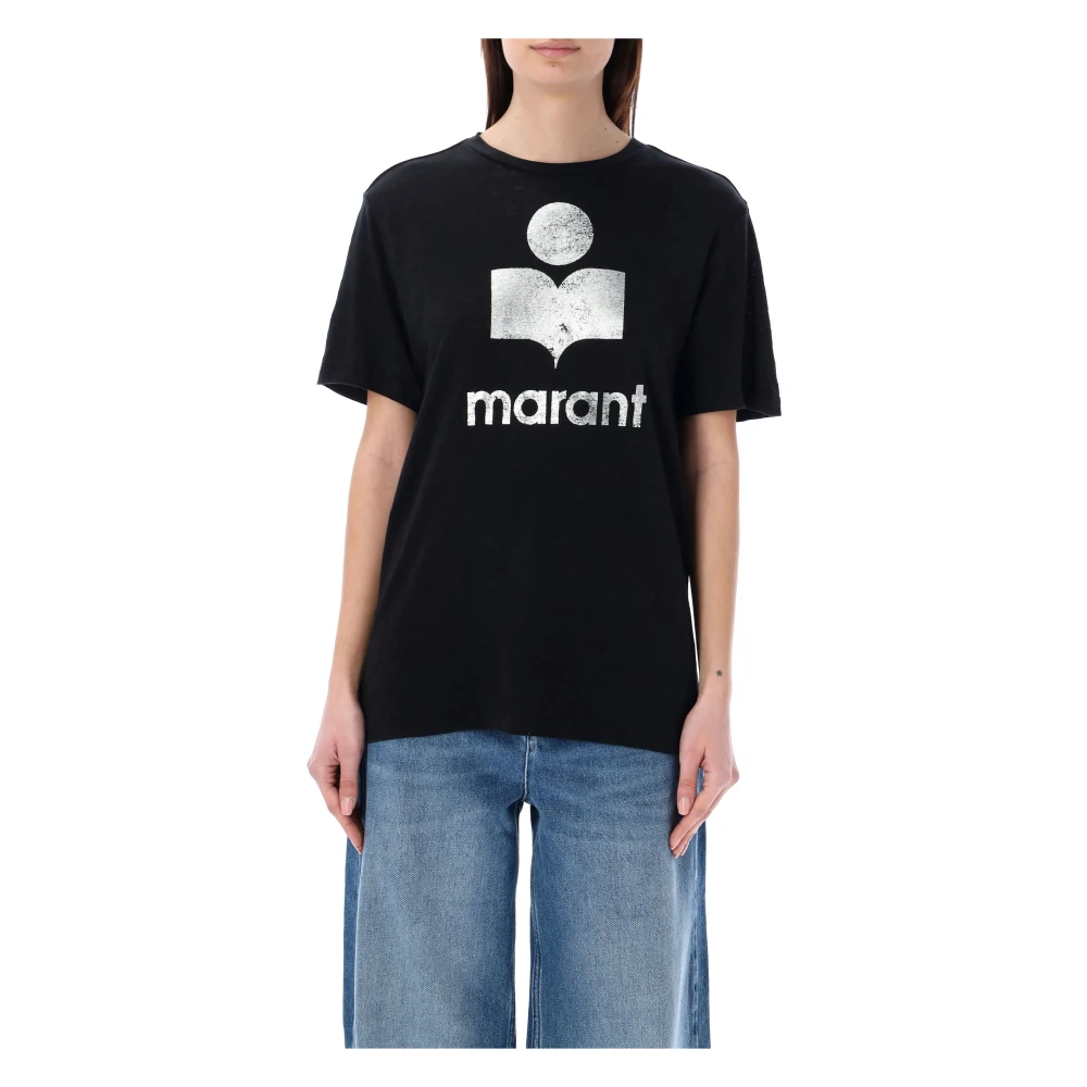 Isabel Marant Étoile Katoenen Zewel T-Shirt Black Dames