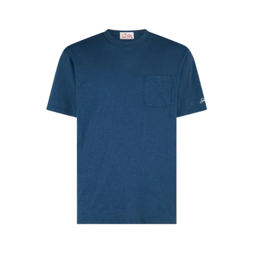 Saint Barth Blauwe Ecstasea T-shirts en Polos Blue Heren