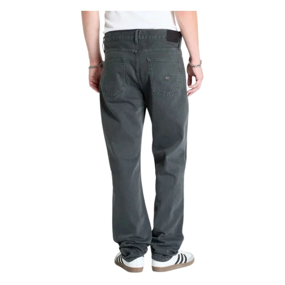 Tommy Hilfiger Antraciet Elastische Katoenen Jeans Gray Heren