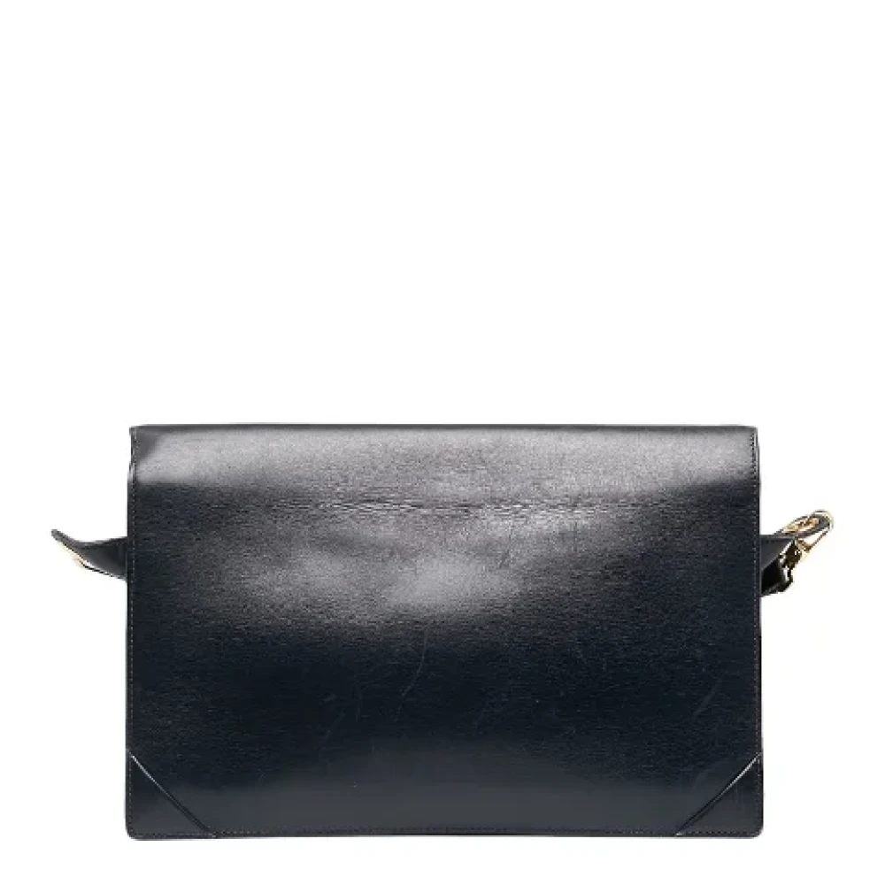 Celine Vintage Pre-owned Leather shoulder-bags Black Dames