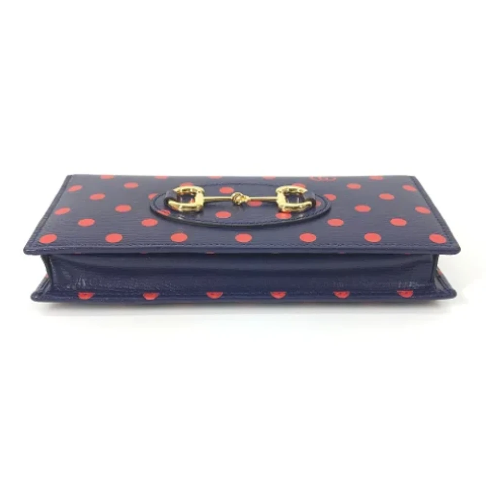 Gucci Vintage Pre-owned Leather wallets Blue Dames