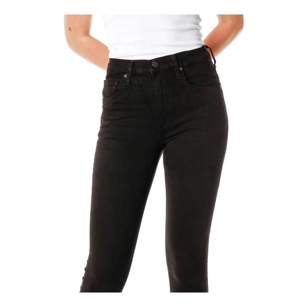 Citizens of Humanity Midwaist Skinny Fit Jeans Black Dames