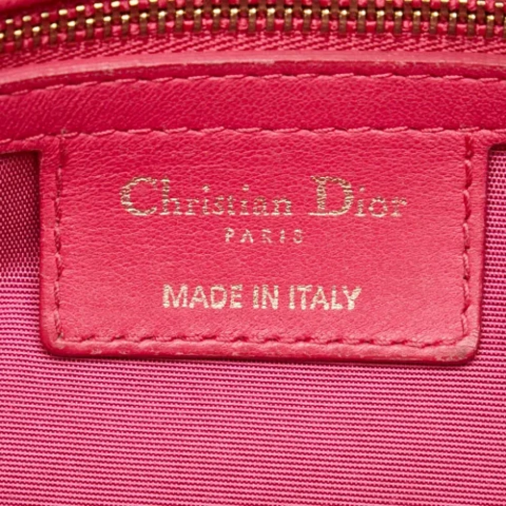 Dior Vintage Pre-owned Leather dior-bags Pink Dames