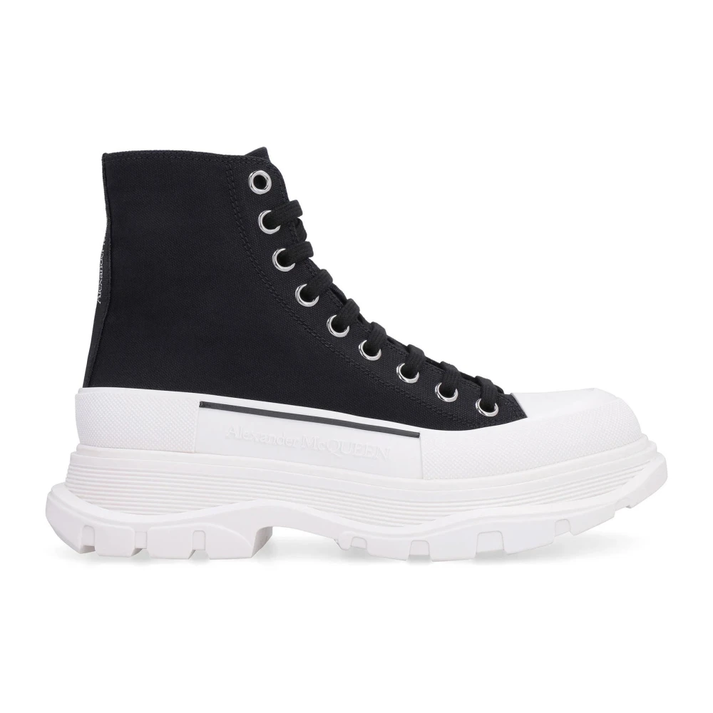 Alexander McQueen Treadslick High Top Sneakers Dames Schoenen Zwart