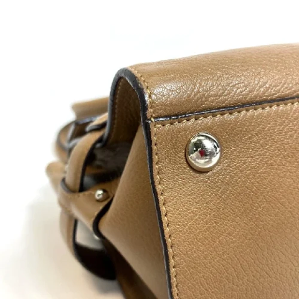 Salvatore Ferragamo Pre-owned Leather shoulder-bags Brown Dames