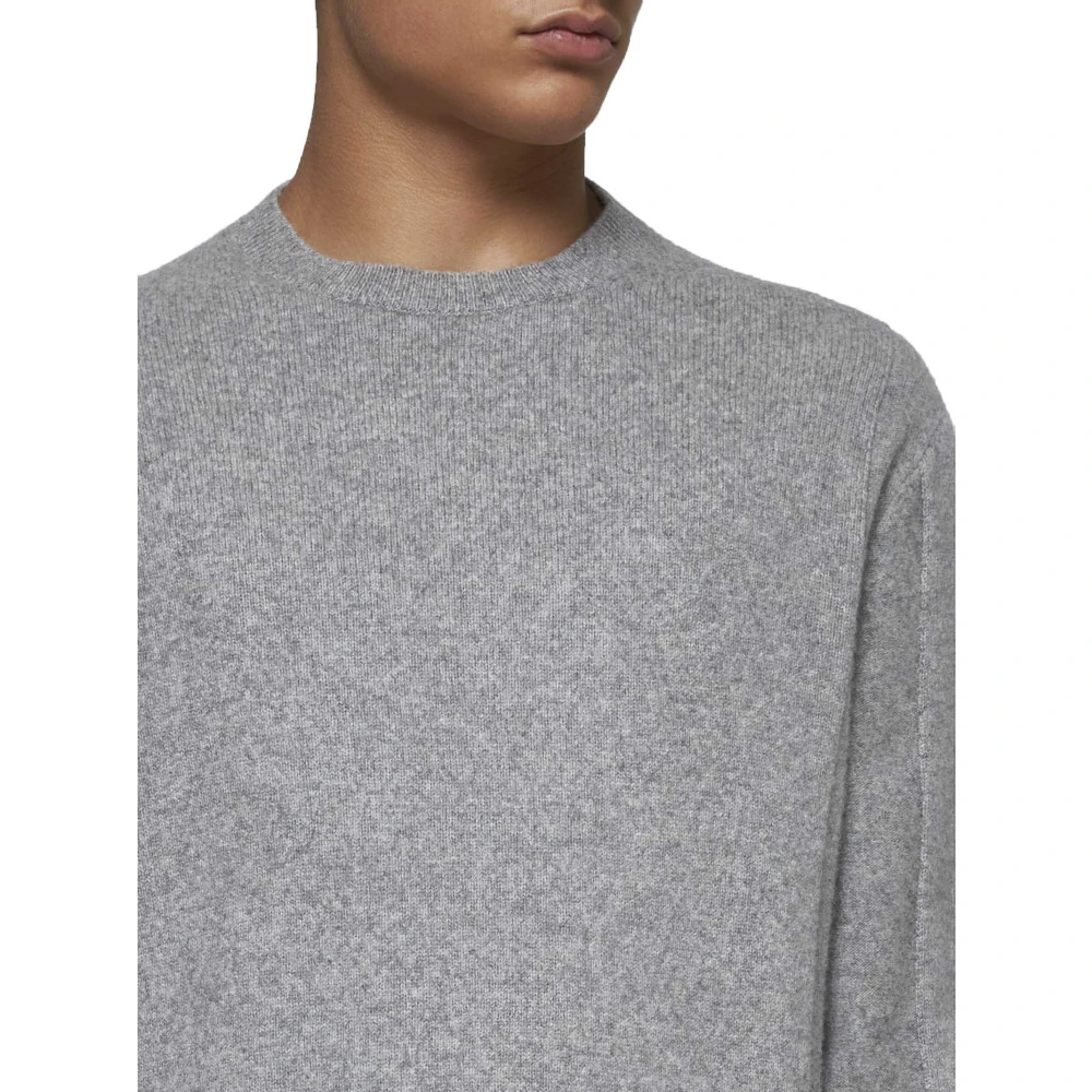 Ermenegildo Zegna Middengrijs Wol Kasjmier Crew Neck Sweater Gray Heren