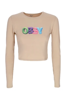 Långärmad Cropped Tee Bubble Mia
