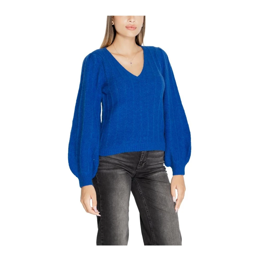 Guess Gezellige Gebreide Trui Blue Dames