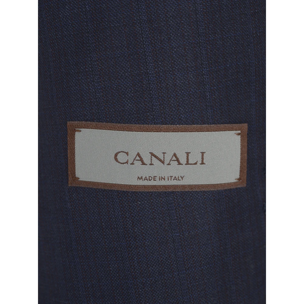 Canali Gevoerde pakken voor mannen Blue Heren