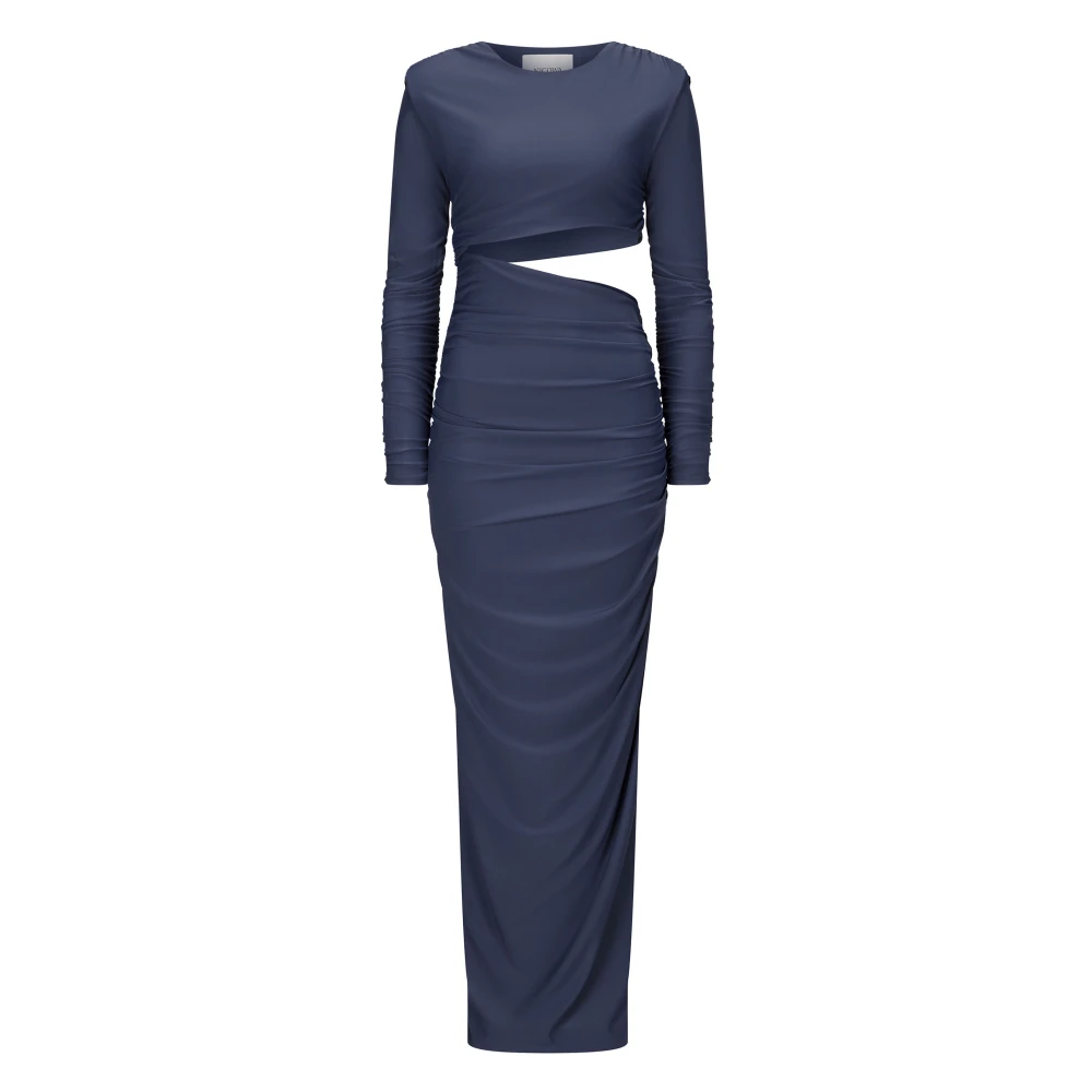 Nicowa Maxi jurk met Cut-Out Design Blue Dames