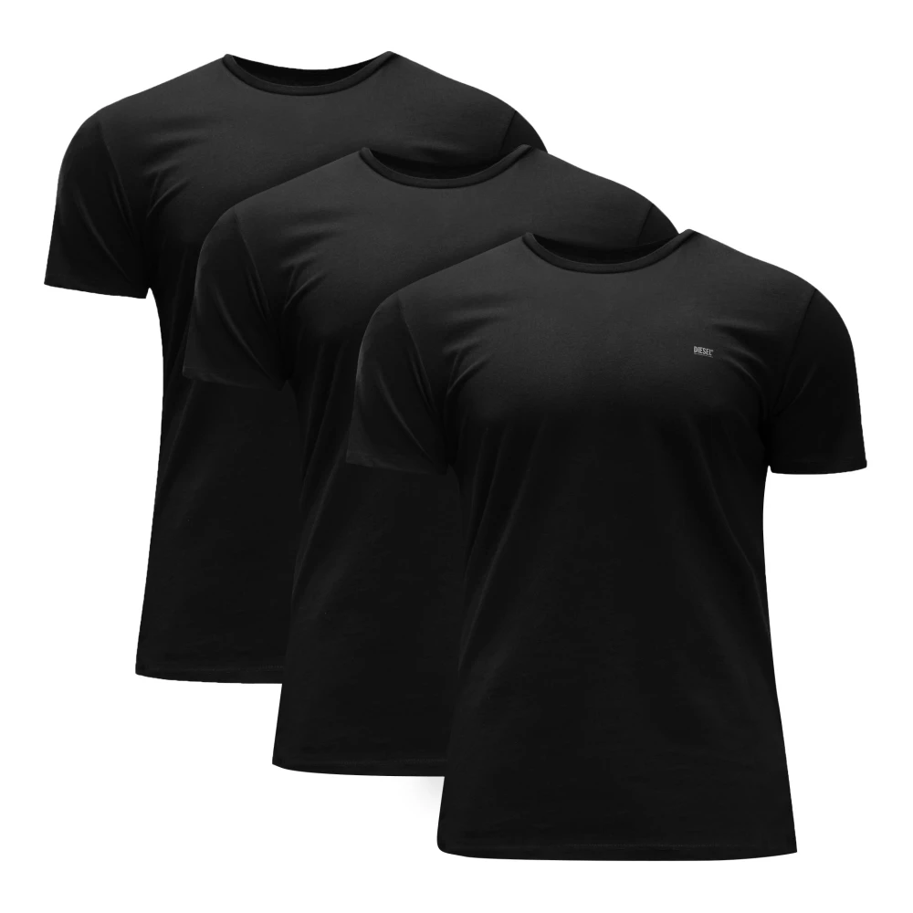 Diesel Heren T-shirt 3-pack collectie Black Heren