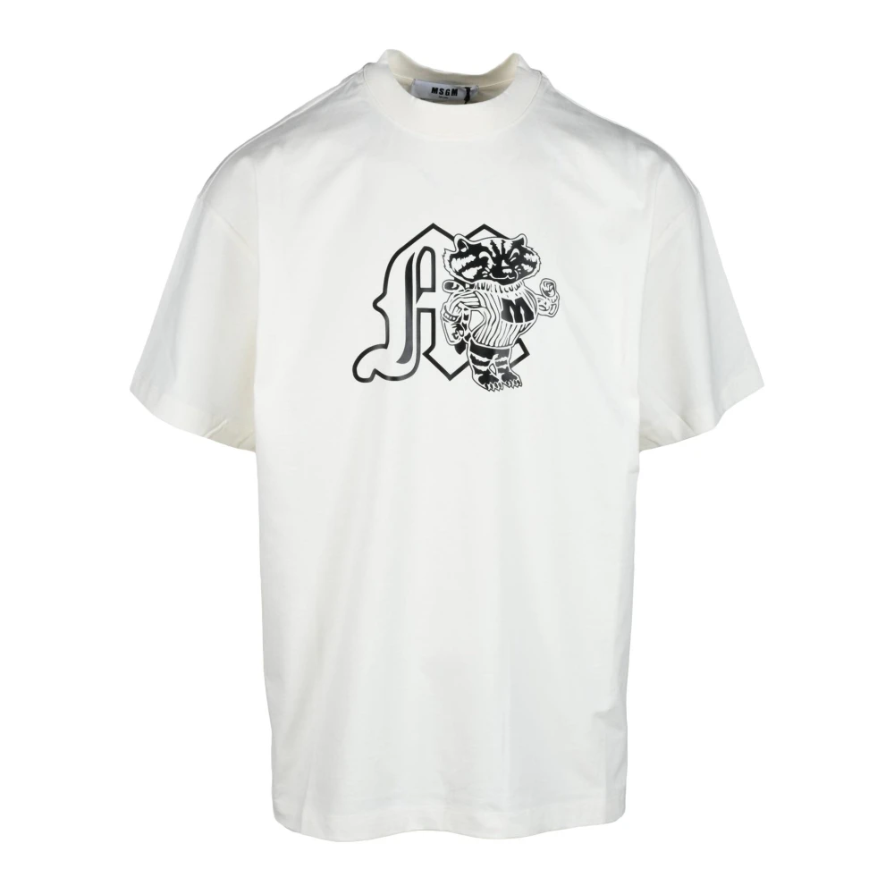 Msgm - Tops > T-Shirts - White - Msgm - Modalova