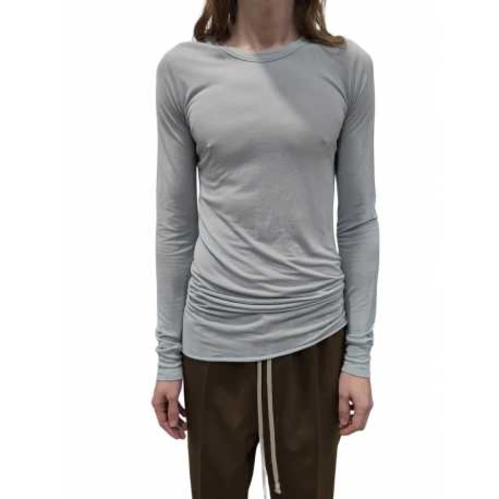 Rick Owens Double Layer T-shirt met Lange Mouwen Gray Heren