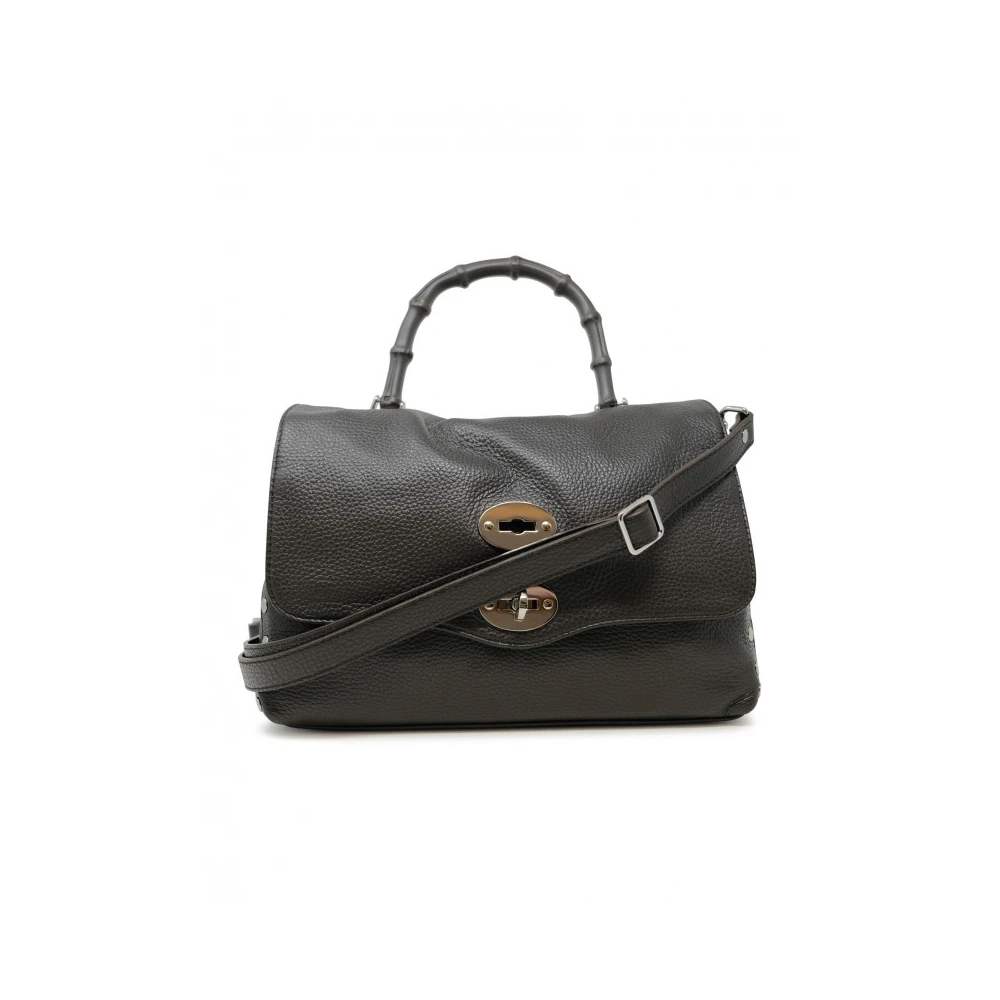 Zanellato Bruine Schoudertas Elegante Leren Handtas Brown Dames