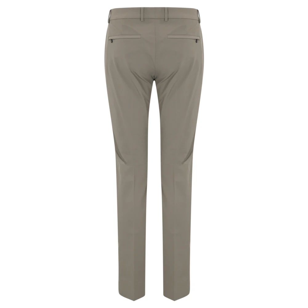 PT Torino Slim Fit Katoenen Gabardine Broek Gray Heren