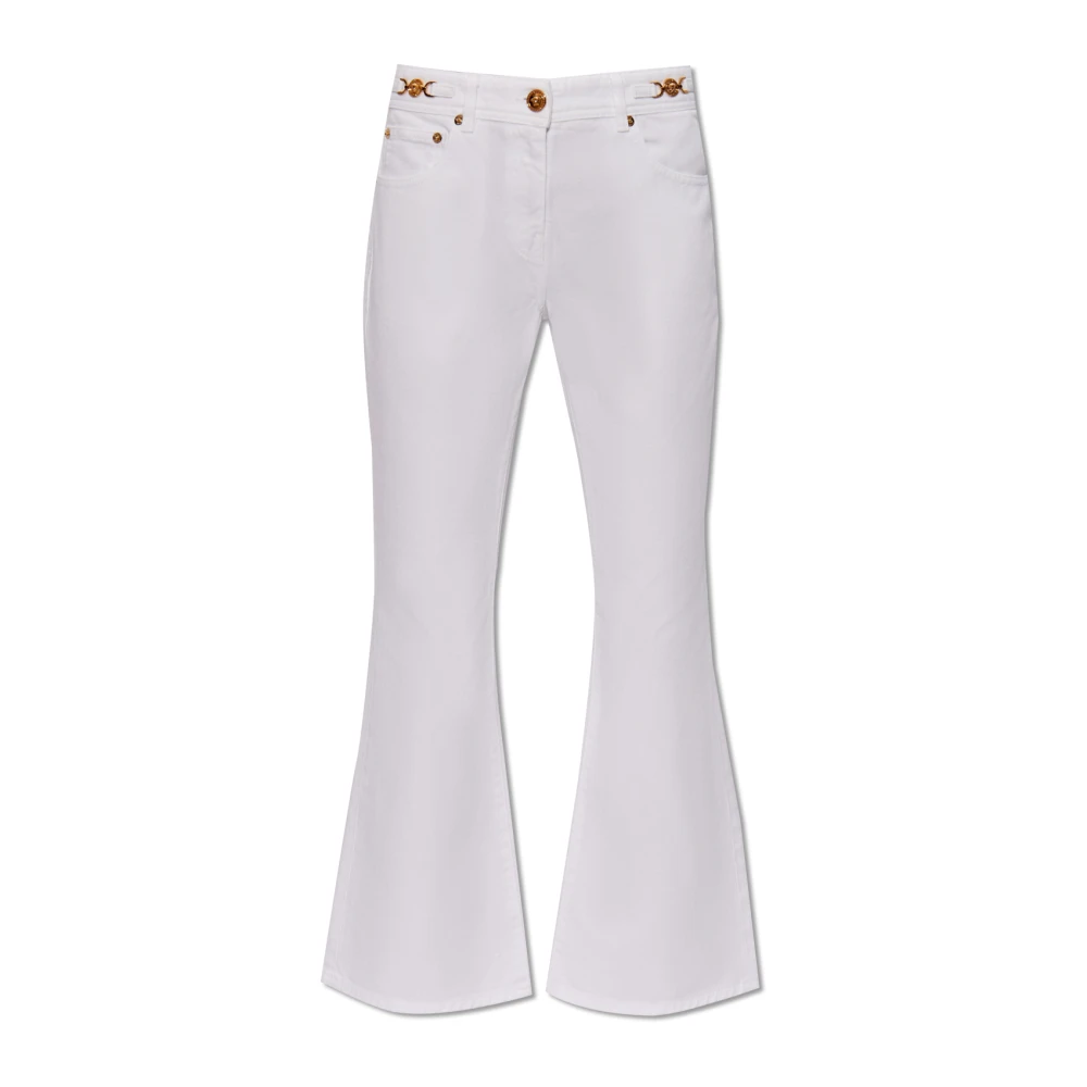 Versace Boot-cut Jeans voor Vrouwen White Dames