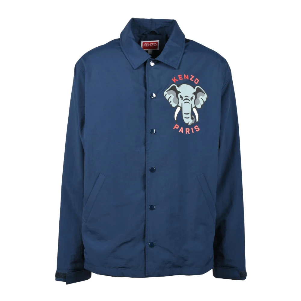 Kenzo Stijlvolle Nylon Buitenkleding Blue Heren