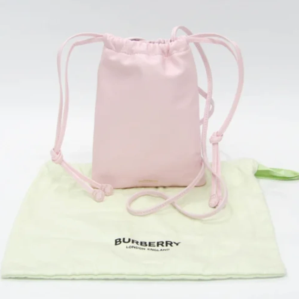 Burberry Vintage Pre-owned Leather shoulder-bags Pink Dames
