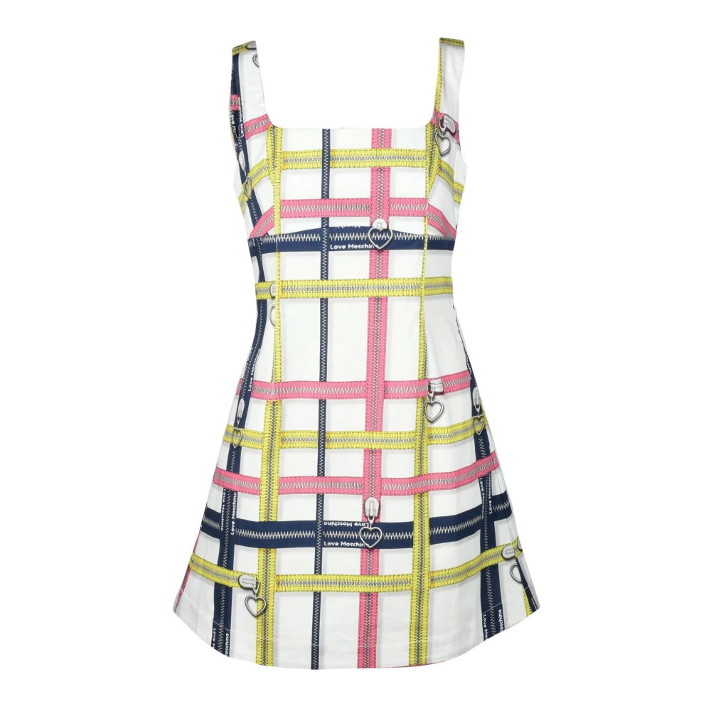 Love Moschino Damesjurk van katoenmix Multicolor Dames