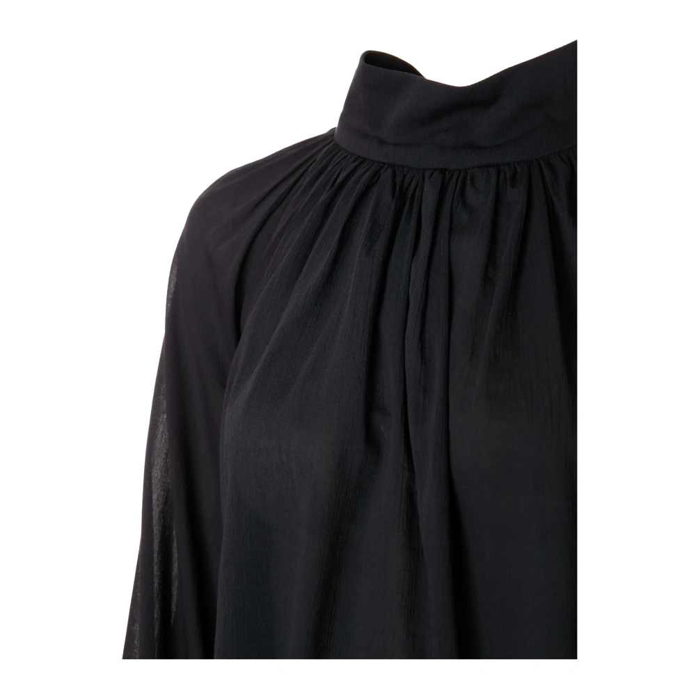 drykorn Elegante Blouse met Opstaande Kraag Blue Dames