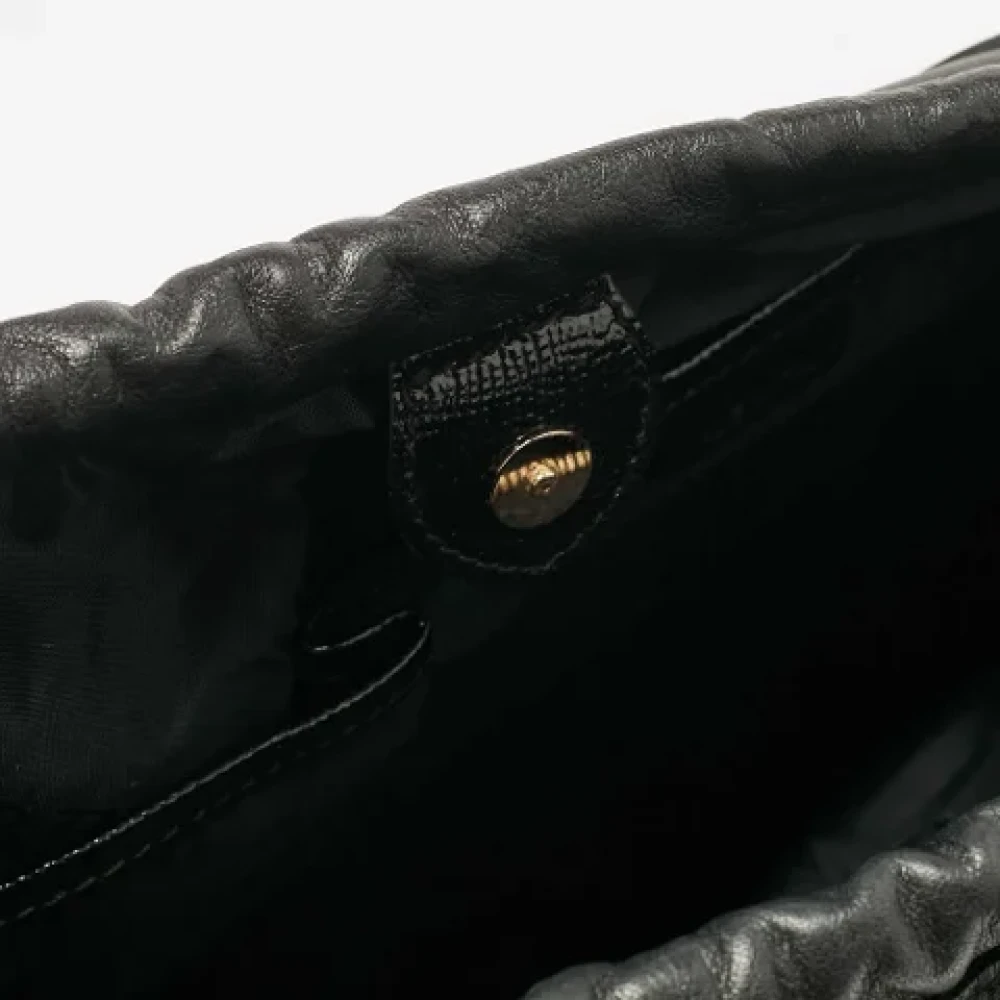 Burberry Vintage Pre-owned Leather handbags Black Dames