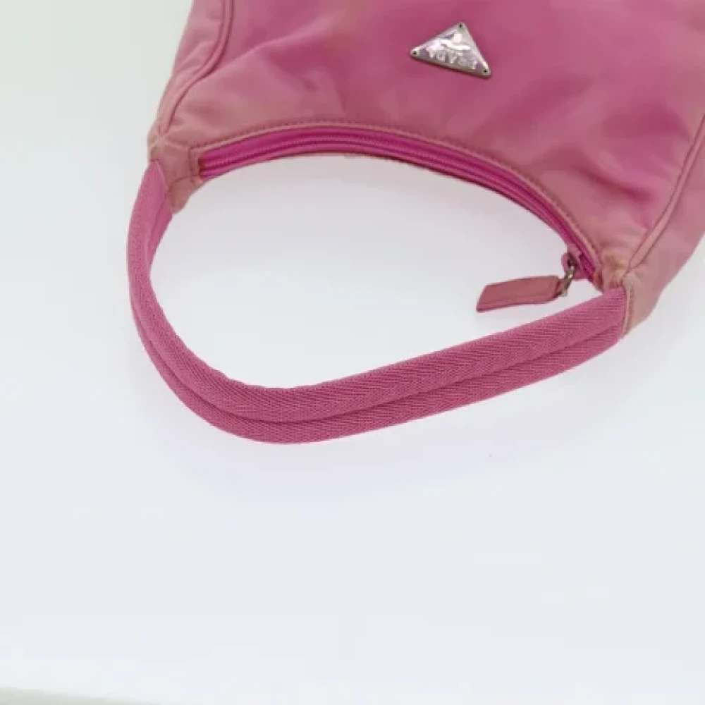 Prada Vintage Pre-owned Nylon handbags Pink Dames