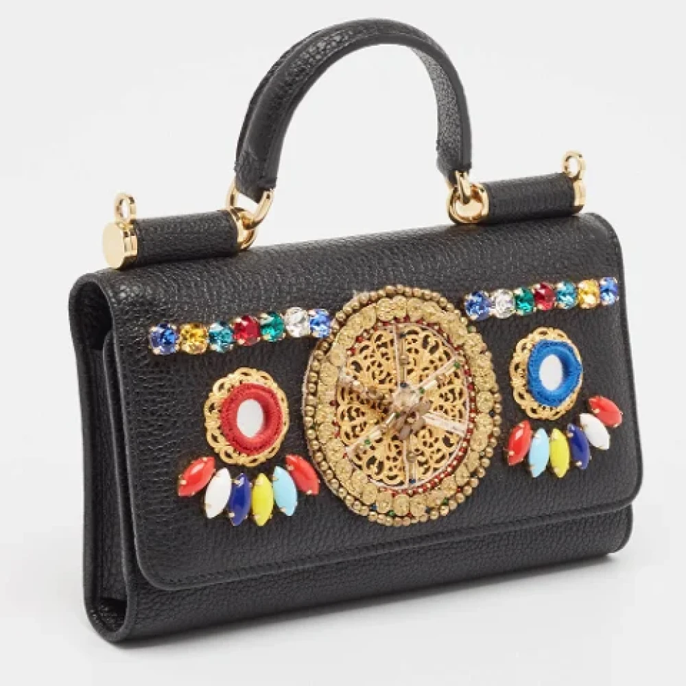 Dolce & Gabbana Pre-owned Leather wallets Black Dames