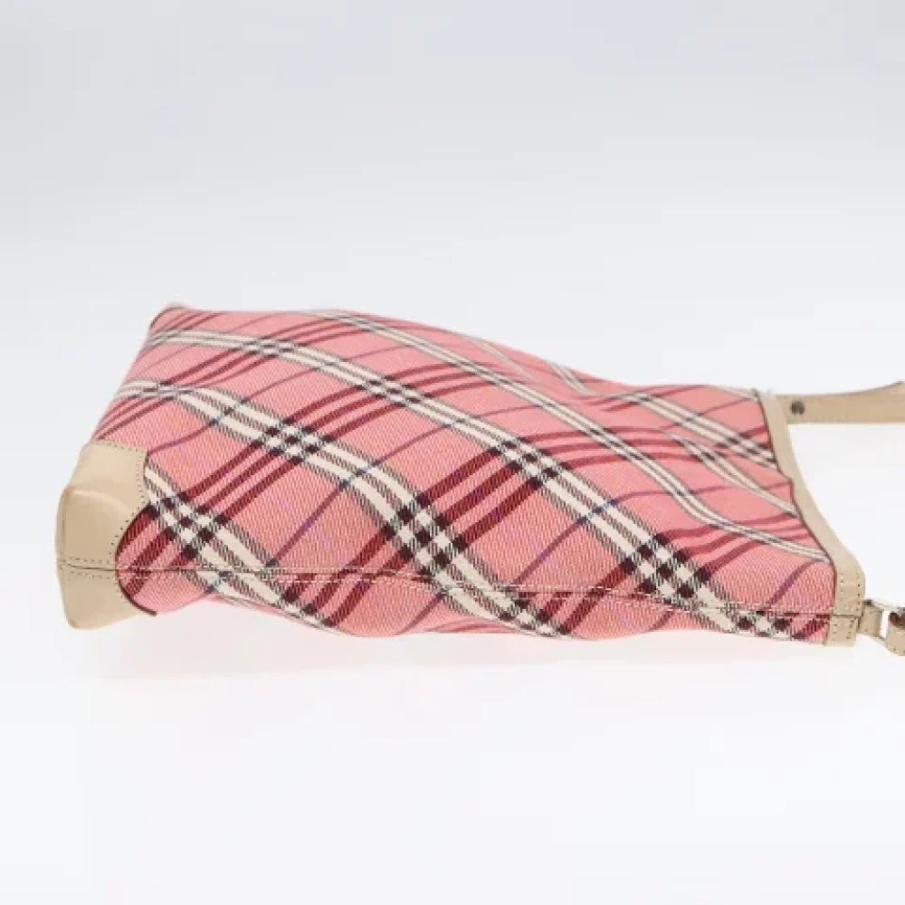 Burberry Vintage Pre-owned Canvas shoulder-bags Red Dames