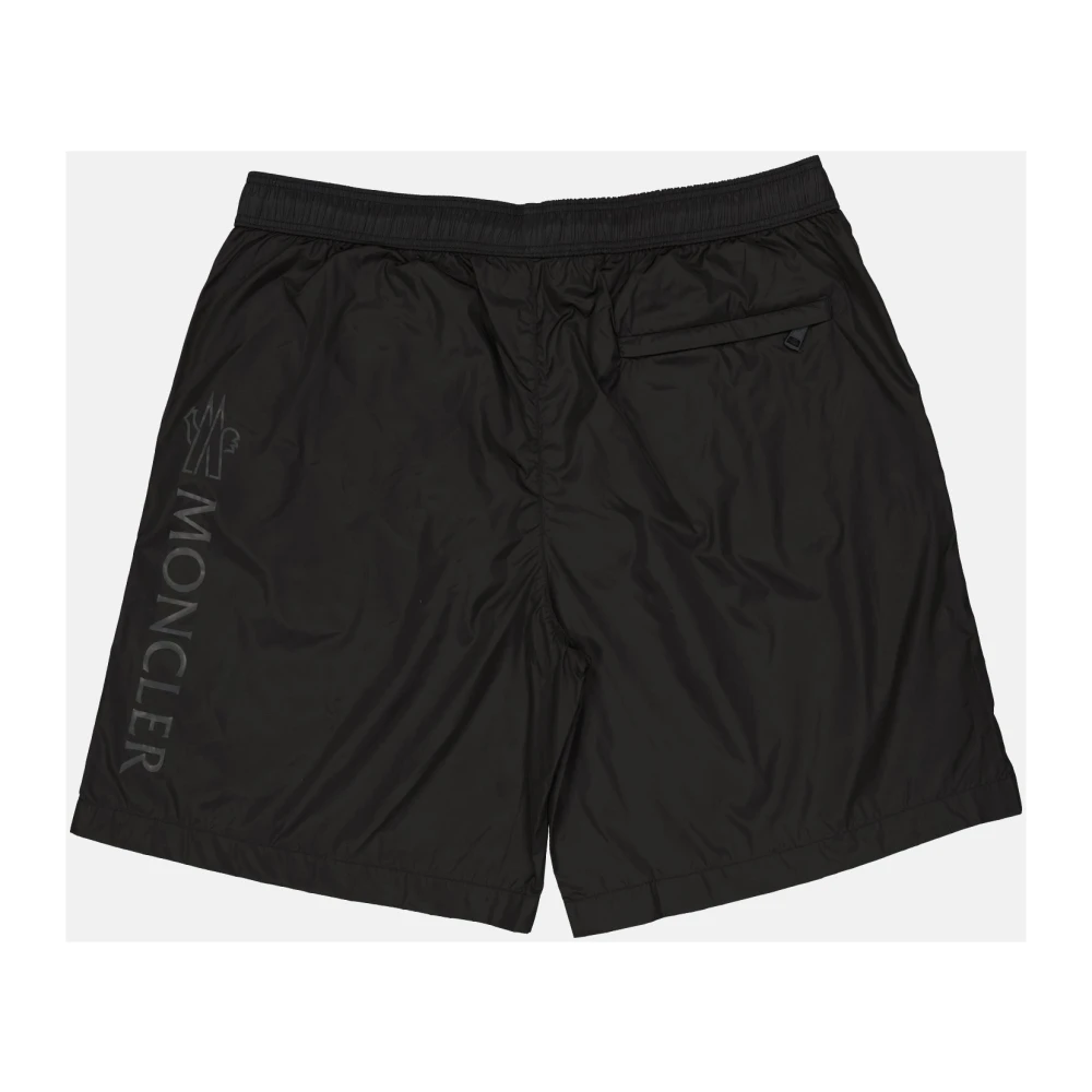 Moncler Logo Zwemkleding voor Mannen Black Heren
