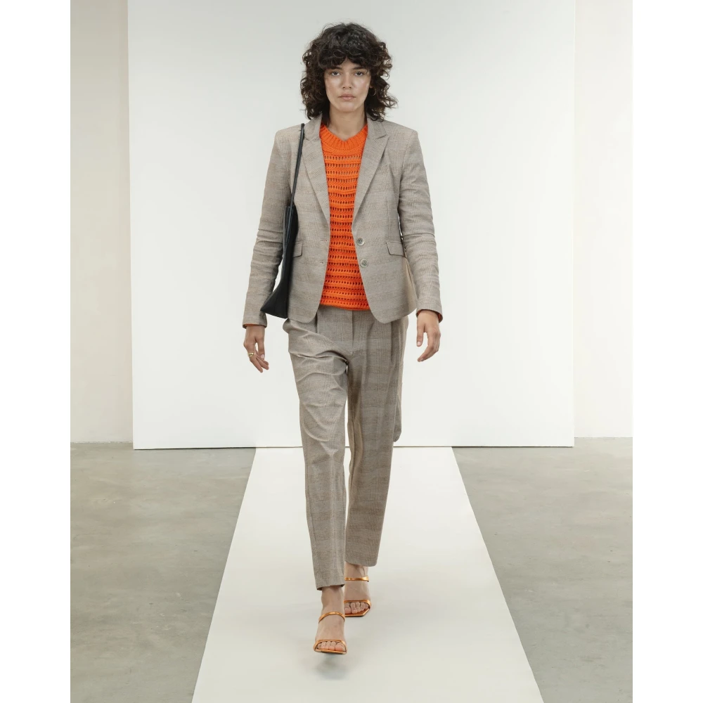 Jane Lushka Straight Trousers Beige Dames