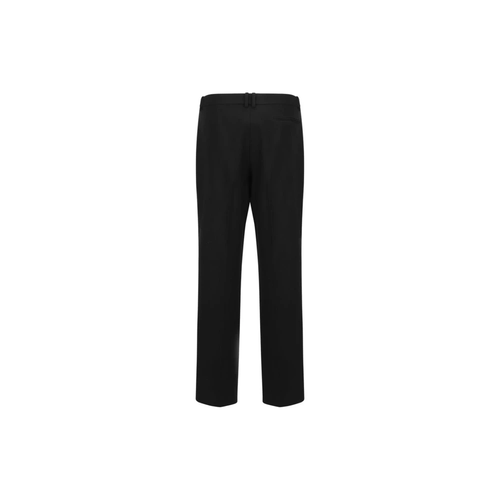 The Row Zwarte wollen broek Black Dames