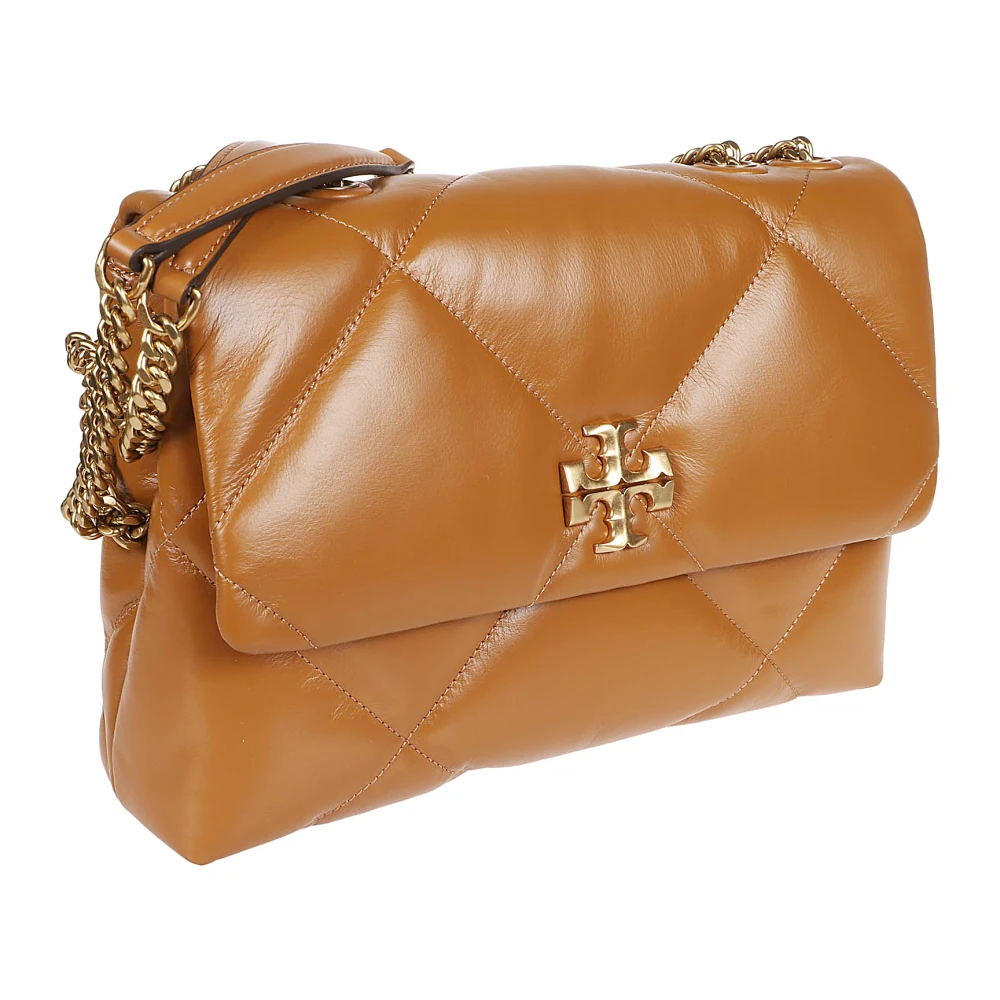 TORY BURCH Diamant Quilt Convertible Schoudertas Brown Dames