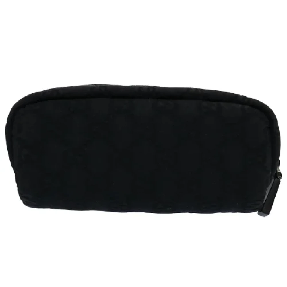 Gucci Vintage Pre-owned Canvas pouches Black Dames