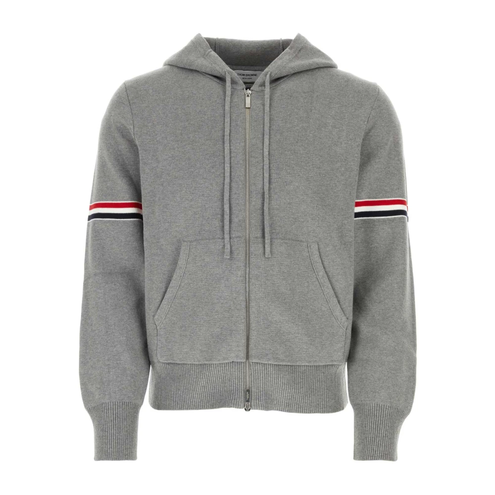 Thom Browne Men's Grey Comfy Cotton Sweatshirt