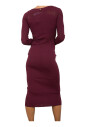 robe-midi-bordeaux