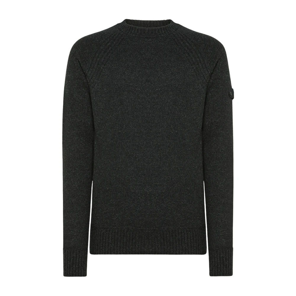 Peuterey Wolmix Trui met Lange Mouwen Black Heren