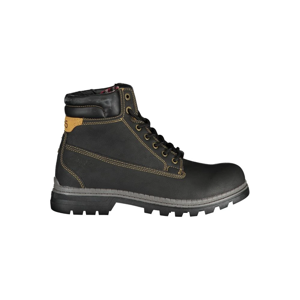 Carrera Women's Black Lace-Up Boots, 3 Uk, Polyester Sneaker With Laces
