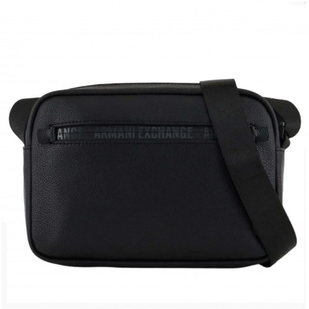 Armani Exchange Stijlvolle Heren Schoudertas Black Heren