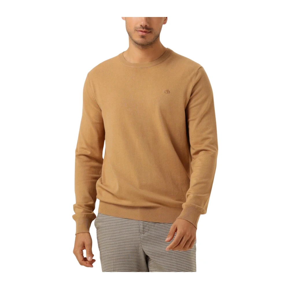 SCOTCH & SODA Heren Truien & Vesten Viscose Pullover Crewneck Camel