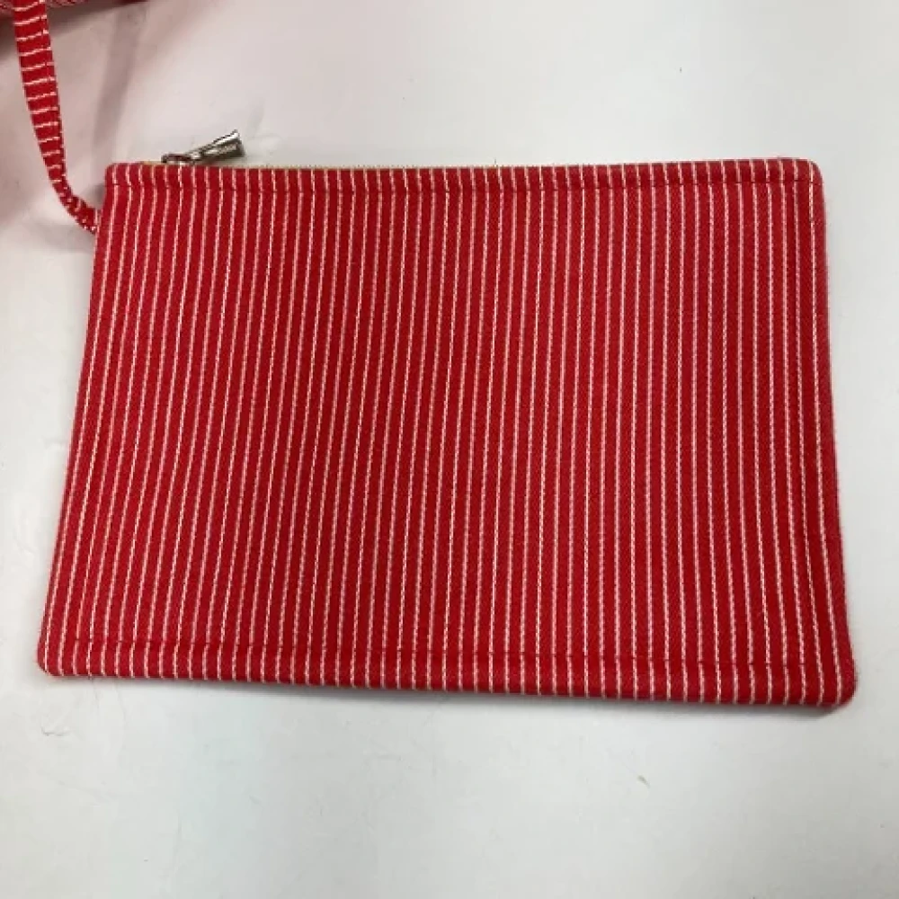 Hermès Vintage Pre-owned Canvas totes Red Dames