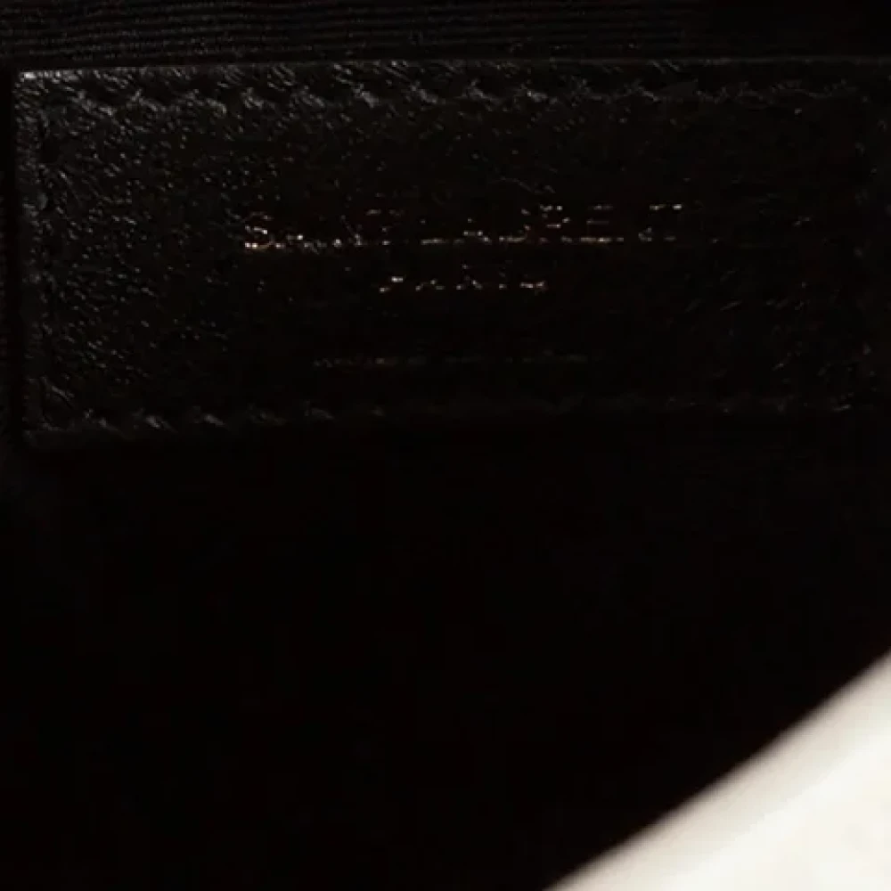 Yves Saint Laurent Vintage Pre-owned Leather shoulder-bags Gray Dames